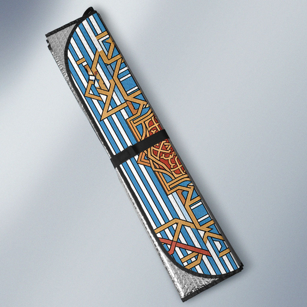 Somalia Freedom Independence Auto Sun Shade Leopard Flag Power Fist