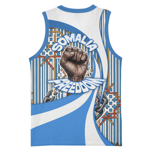 Somalia Freedom Independence Basketball Jersey Leopard Flag Power Fist