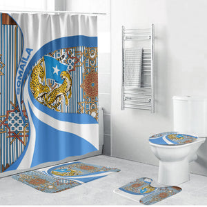 Somalia Freedom Independence Bathroom Set Leopard Flag Power Fist