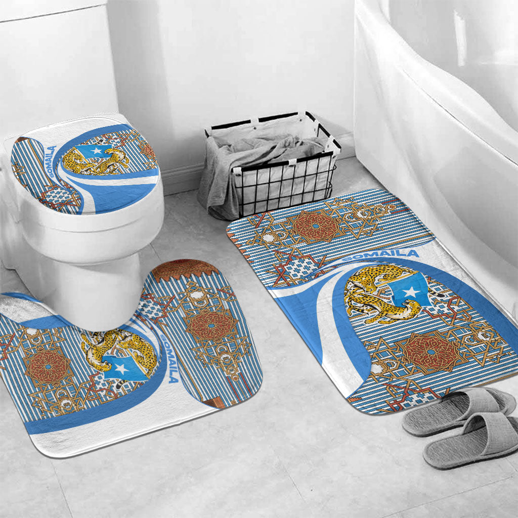 Somalia Freedom Independence Bathroom Set Leopard Flag Power Fist