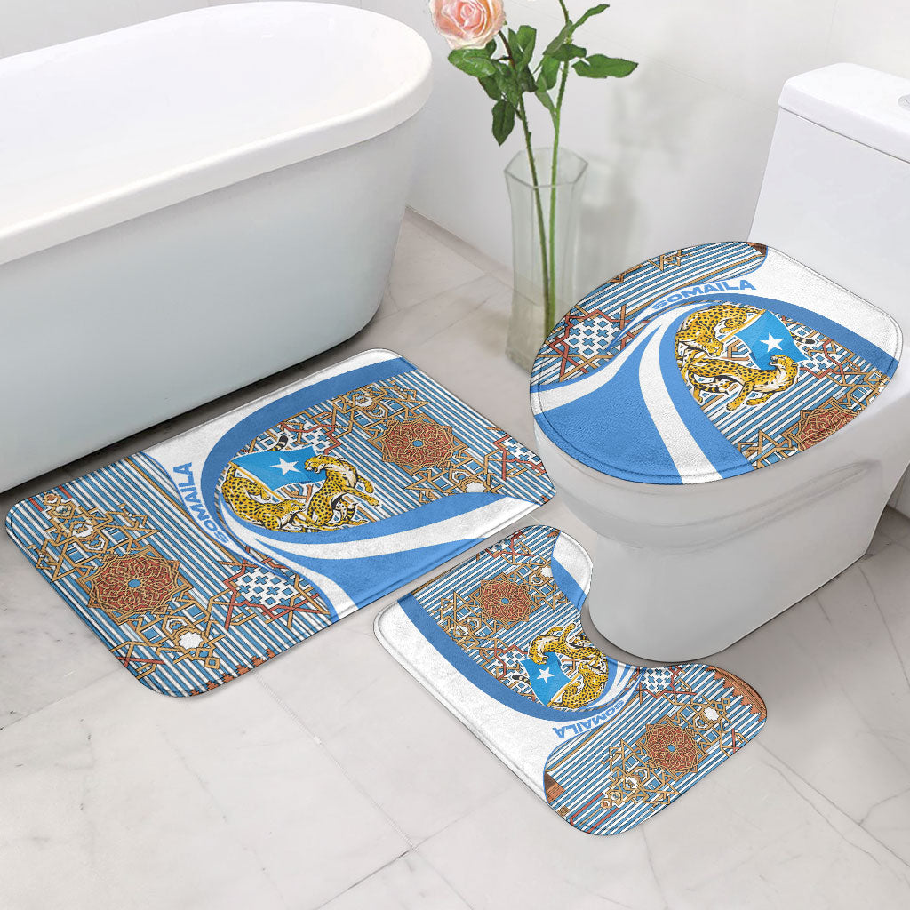 Somalia Freedom Independence Bathroom Set Leopard Flag Power Fist