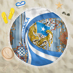 Somalia Freedom Independence Beach Blanket Leopard Flag Power Fist
