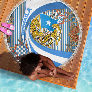 Somalia Freedom Independence Beach Blanket Leopard Flag Power Fist