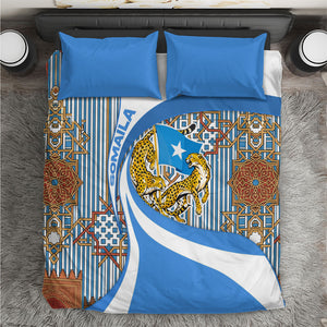 Somalia Freedom Independence Bedding Set Leopard Flag Power Fist
