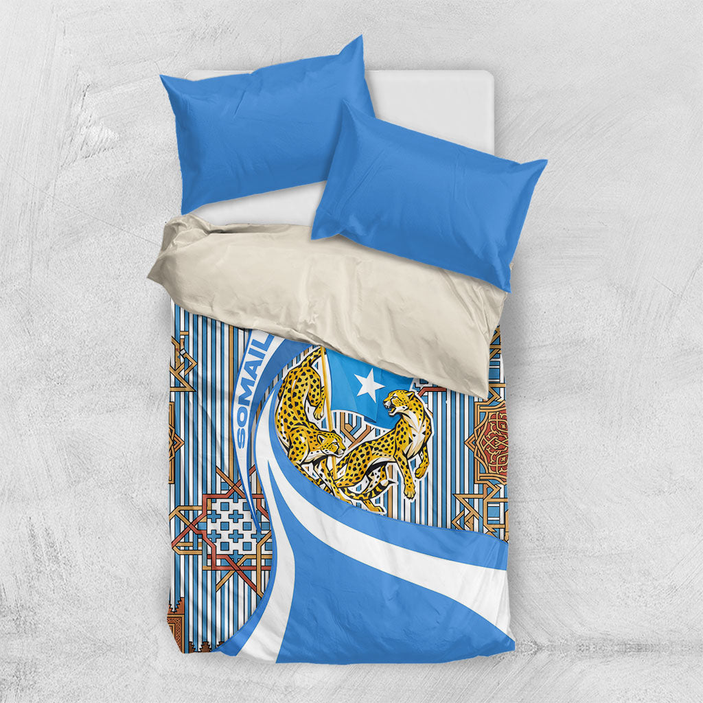 Somalia Freedom Independence Bedding Set Leopard Flag Power Fist