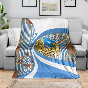 Somalia Freedom Independence Blanket Leopard Flag Power Fist