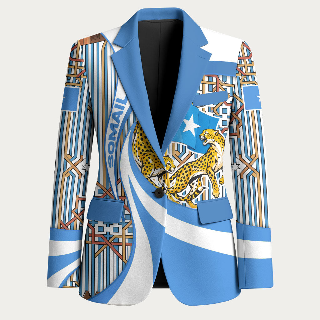Somalia Freedom Independence Blazer Leopard Flag Power Fist