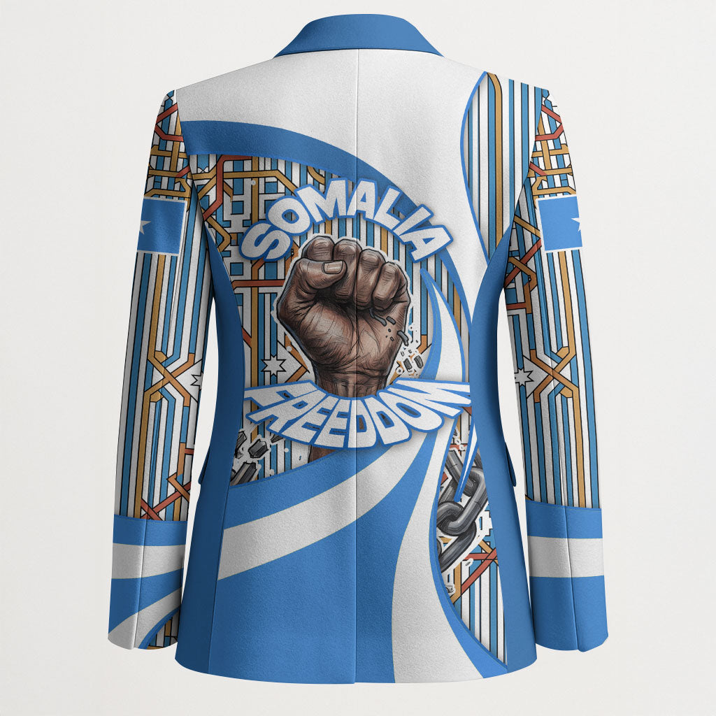 Somalia Freedom Independence Blazer Leopard Flag Power Fist