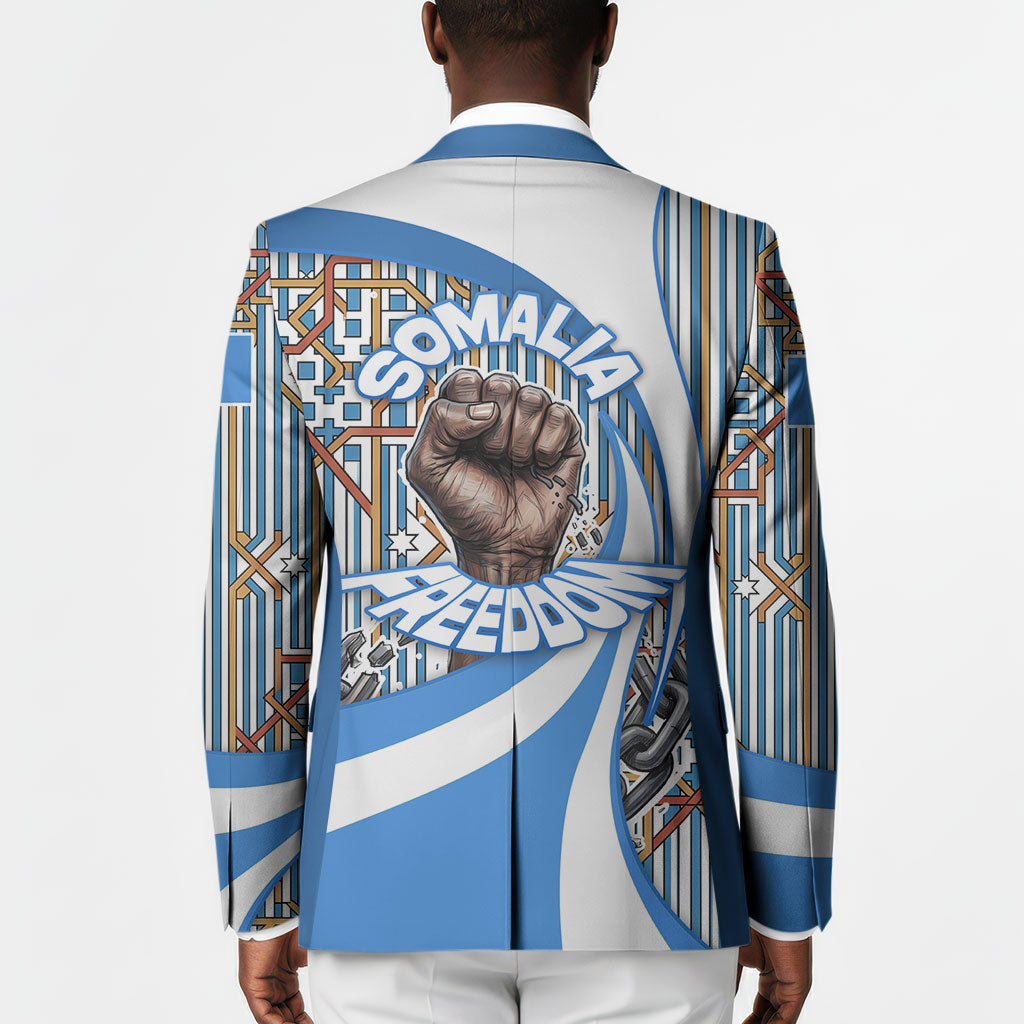 Somalia Freedom Independence Blazer Leopard Flag Power Fist