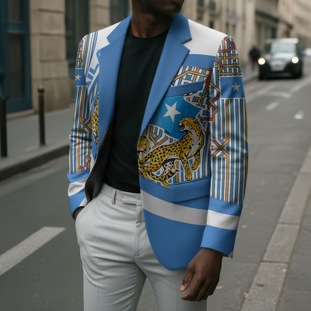 Somalia Freedom Independence Blazer Leopard Flag Power Fist