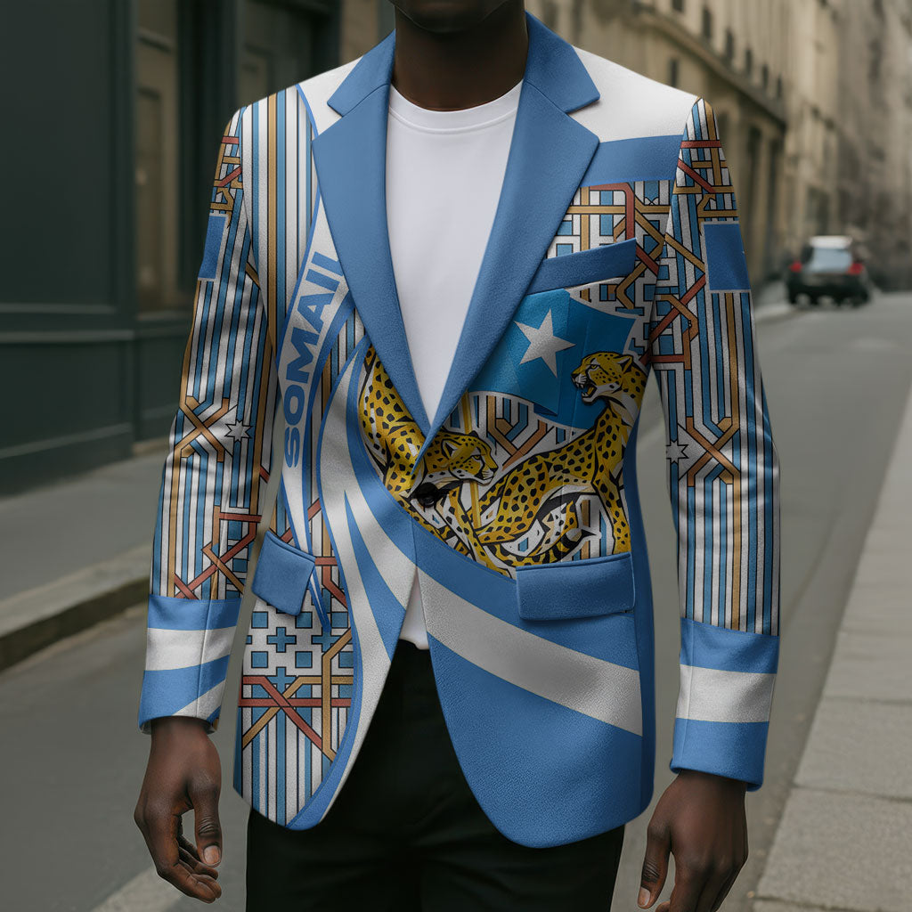Somalia Freedom Independence Blazer Leopard Flag Power Fist