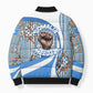 Somalia Freedom Independence Bomber Puffer Jacket Leopard Flag Power Fist