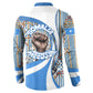 Somalia Freedom Independence Button Sweatshirt Leopard Flag Power Fist