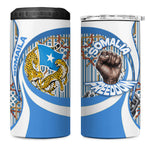 Somalia Freedom Independence 4 in 1 Can Cooler Tumbler Leopard Flag Power Fist