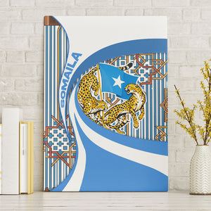 Somalia Freedom Independence Canvas Wall Art Leopard Flag Power Fist