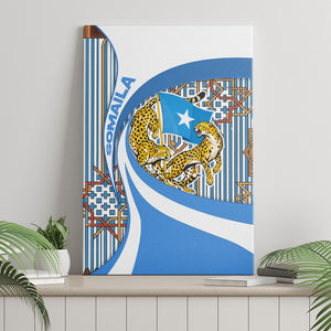 Somalia Freedom Independence Canvas Wall Art Leopard Flag Power Fist