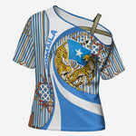 Somalia Freedom Independence Cross Shoulder Shirt Leopard Flag Power Fist