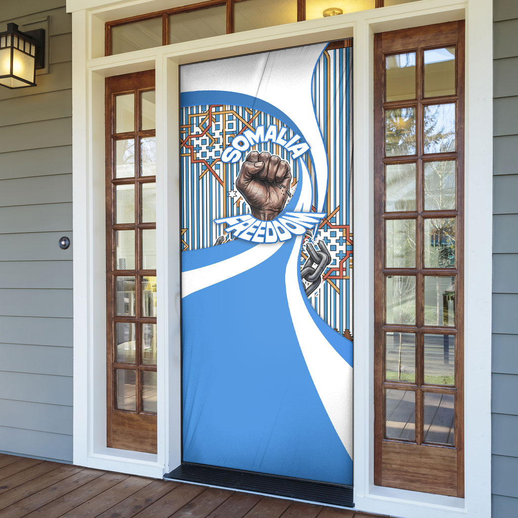 Somalia Freedom Independence Door Cover Leopard Flag Power Fist