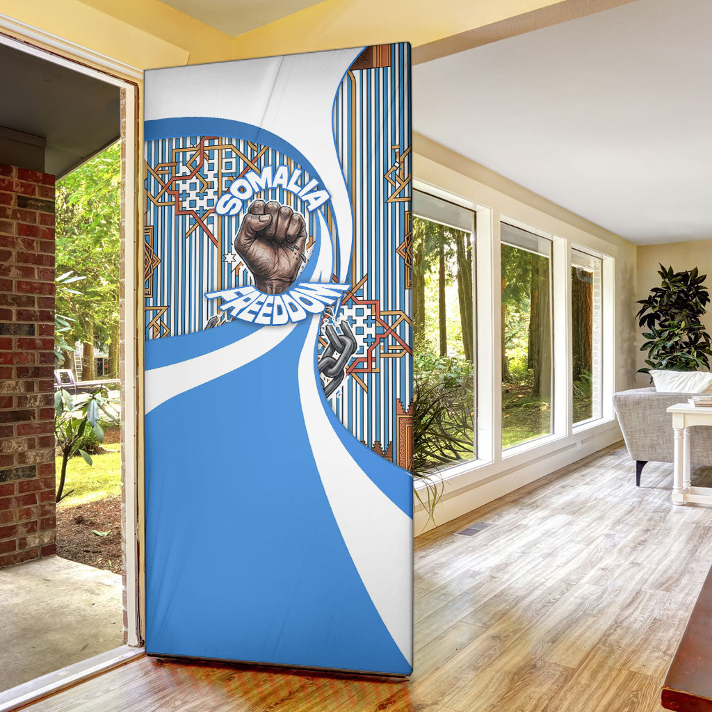 Somalia Freedom Independence Door Cover Leopard Flag Power Fist
