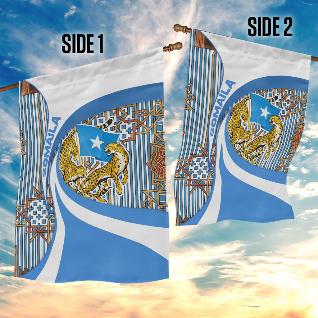 Somalia Freedom Independence Garden Flag Leopard Flag Power Fist