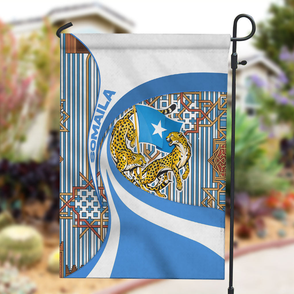 Somalia Freedom Independence Garden Flag Leopard Flag Power Fist