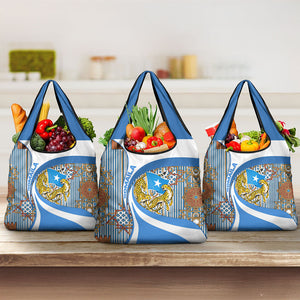 Somalia Freedom Independence Grocery Bag Leopard Flag Power Fist