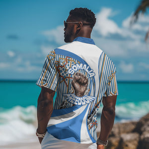 Somalia Freedom Independence Hawaiian Shirt Leopard Flag Power Fist