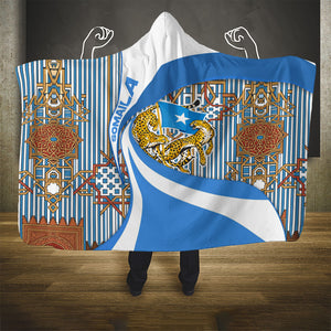 Somalia Freedom Independence Hooded Blanket Leopard Flag Power Fist