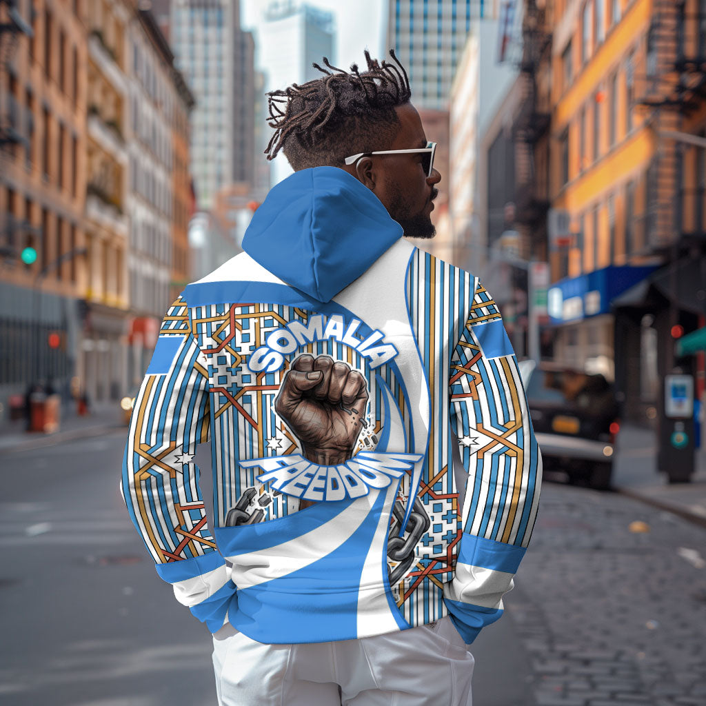 Somalia Freedom Independence Hoodie Leopard Flag Power Fist