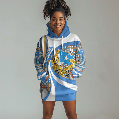 Somalia Freedom Independence Hoodie Dress Leopard Flag Power Fist
