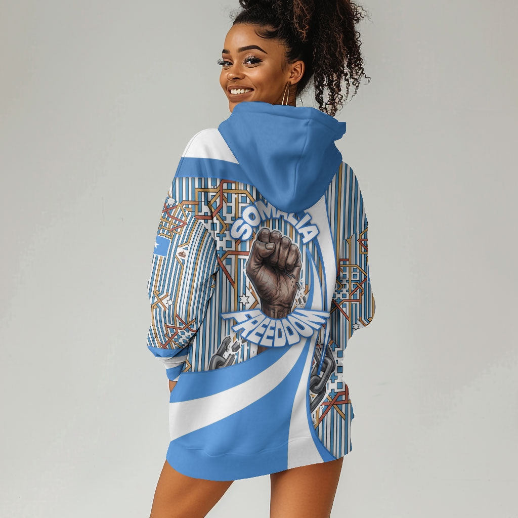 Somalia Freedom Independence Hoodie Dress Leopard Flag Power Fist