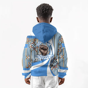 Somalia Freedom Independence Kid Hoodie Leopard Flag Power Fist