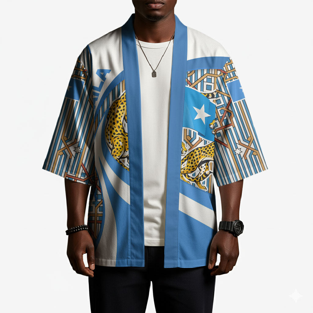Somalia Freedom Independence Kimono Leopard Flag Power Fist