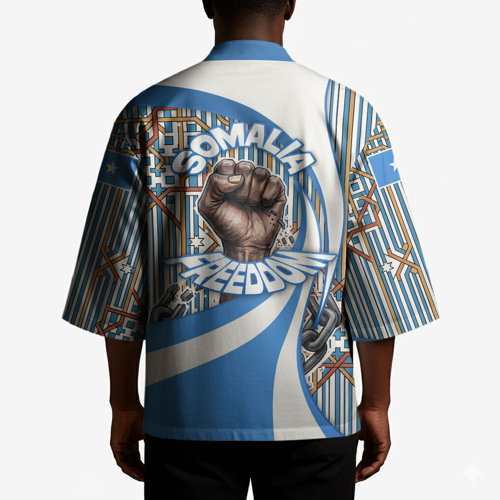 Somalia Freedom Independence Kimono Leopard Flag Power Fist