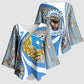 Somalia Freedom Independence Kimono Sleeve Blouse Leopard Flag Power Fist
