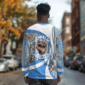 Somalia Freedom Independence Long Sleeve Shirt Leopard Flag Power Fist