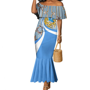 Somalia Freedom Independence Mermaid Dress Leopard Flag Power Fist