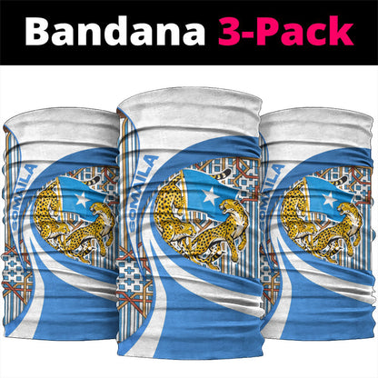 Somalia Freedom Independence Neck Gaiter Leopard Flag Power Fist