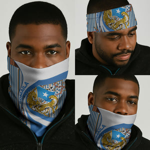 Somalia Freedom Independence Neck Gaiter Leopard Flag Power Fist