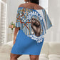 Somalia Freedom Independence Off Shoulder Short Dress Leopard Flag Power Fist