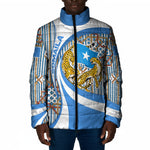 Somalia Freedom Independence Padded Jacket Leopard Flag Power Fist