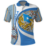 Somalia Freedom Independence Polo Shirt Leopard Flag Power Fist