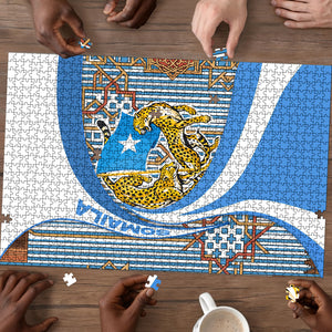 Somalia Freedom Independence Puzzle Leopard Flag Power Fist