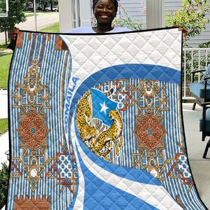 Somalia Freedom Independence Quilt Leopard Flag Power Fist