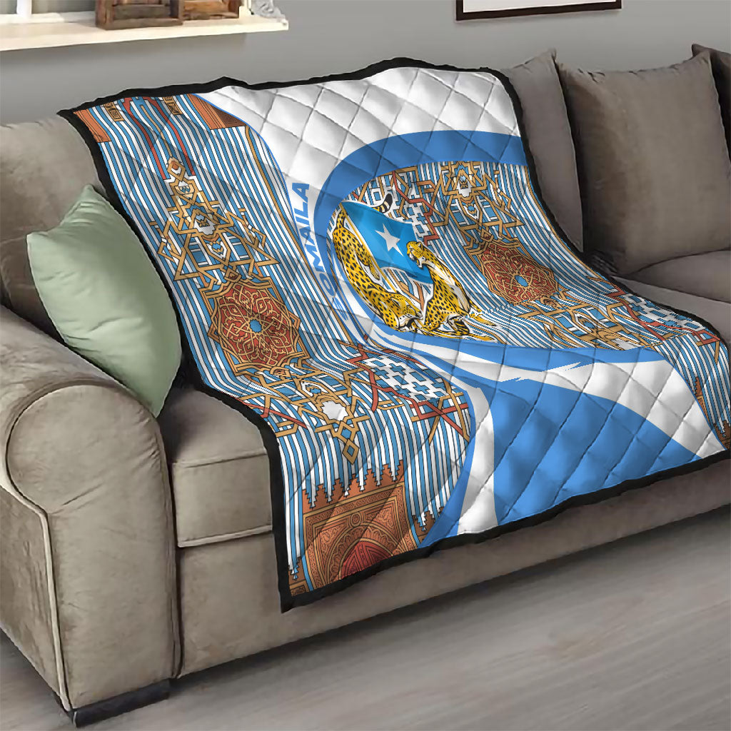 Somalia Freedom Independence Quilt Leopard Flag Power Fist