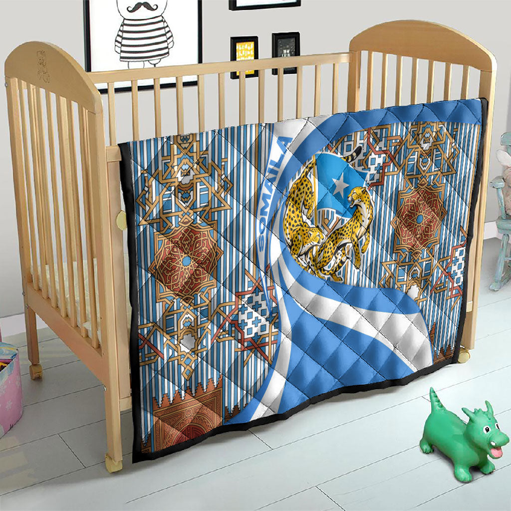 Somalia Freedom Independence Quilt Leopard Flag Power Fist
