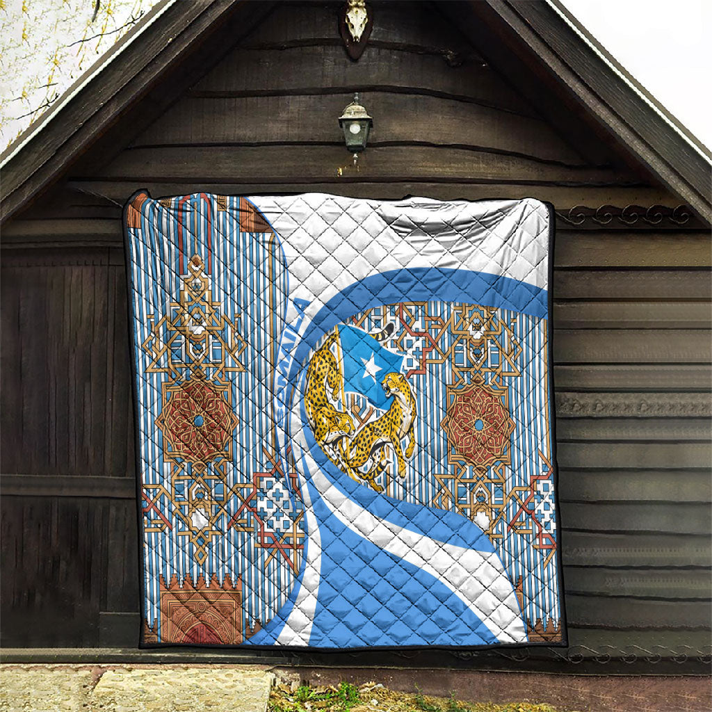 Somalia Freedom Independence Quilt Leopard Flag Power Fist