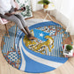 Somalia Freedom Independence Round Carpet Leopard Flag Power Fist