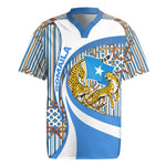 Somalia Freedom Independence Rugby Jersey Leopard Flag Power Fist