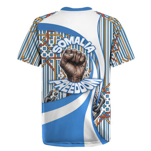 Somalia Freedom Independence Rugby Jersey Leopard Flag Power Fist